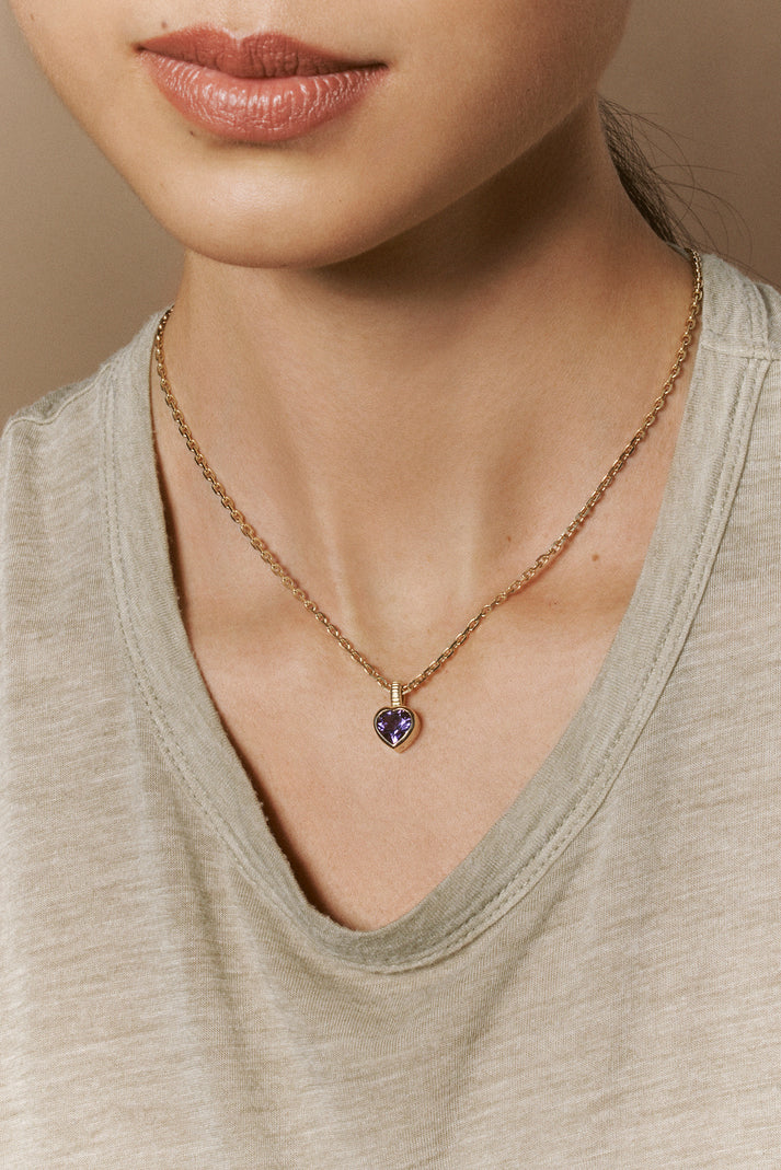 Viltier CHARM COEUR AMÉTHYSTE