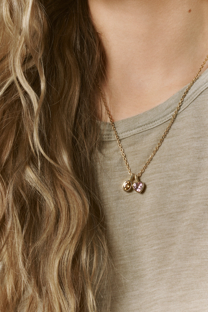 Viltier CHARM COEUR TOURMALINE ROSE