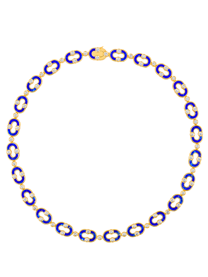 viltier COLLIER MAGNETIC ENCHAÎNÉE LAPIS-LAZULI