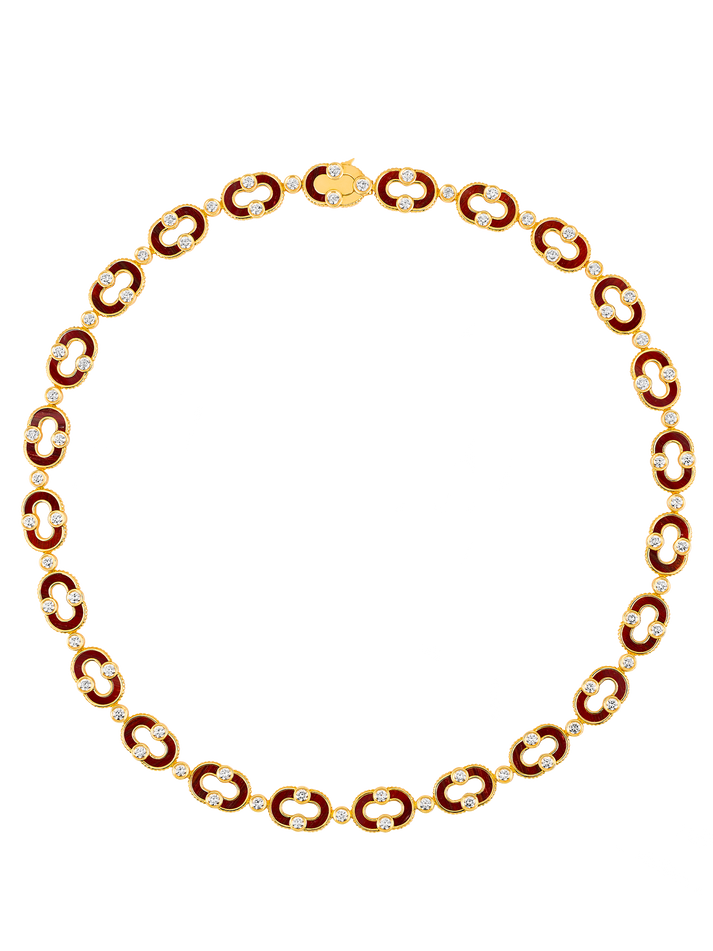 viltier COLLIER MAGNETIC ENCHAÎNÉE OEIL DE TAUREAU