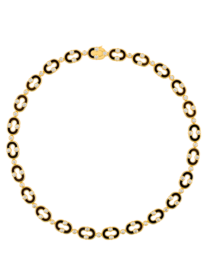 viltier COLLIER MAGNETIC ENCHAÎNÉE ONYX