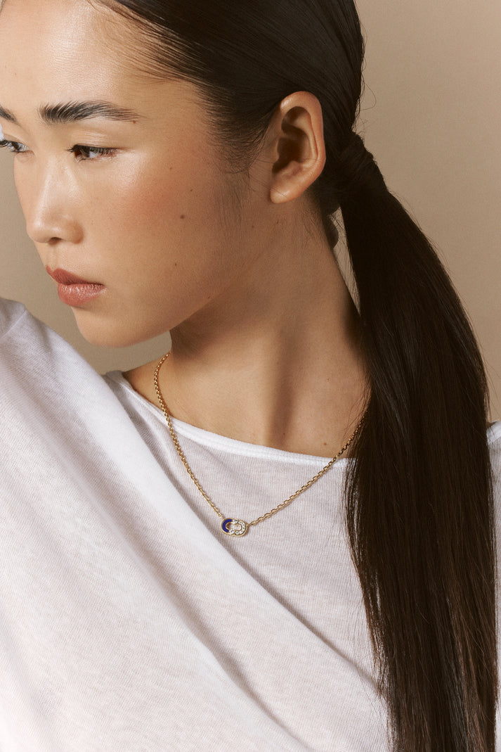 Viltier COLLIER MAGNETIC SEMI LAPIS-LAZULI