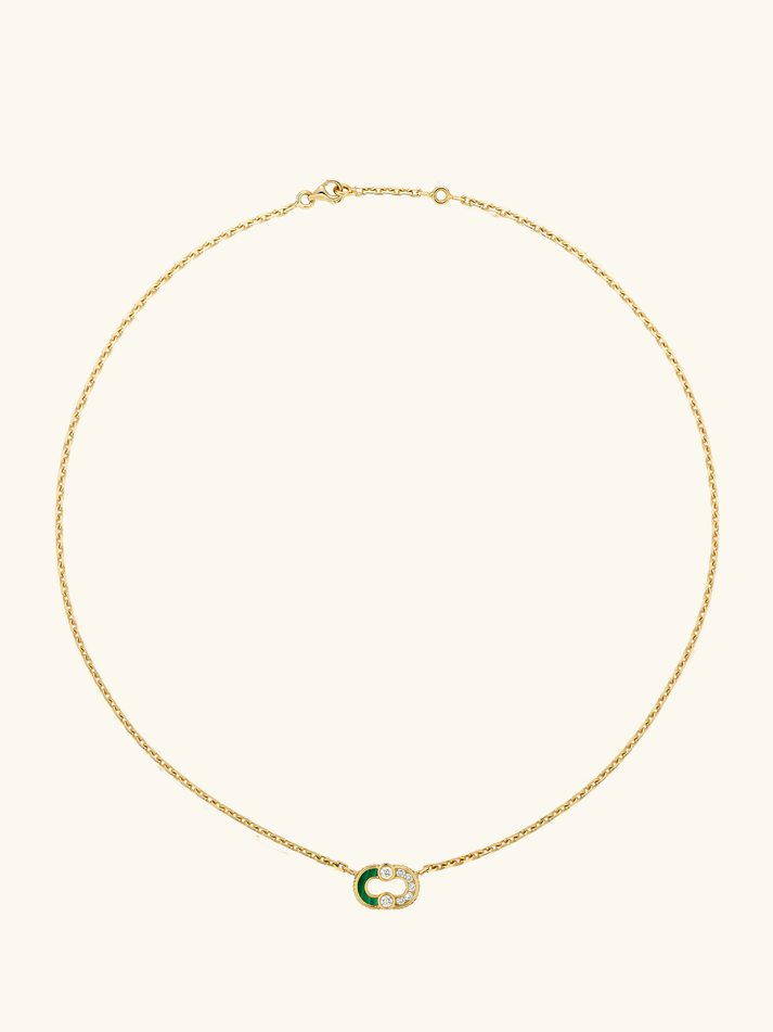 Viltier COLLIER MAGNETIC SEMI MALACHITE