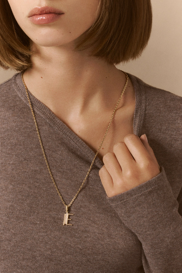 Viltier LETTRE ALPHA-EDGE PAVÉE E