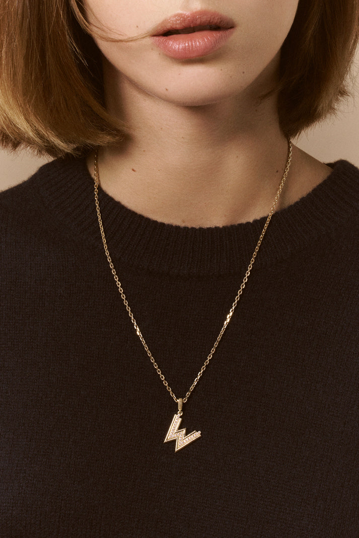 Viltier LETTRE ALPHA-EDGE PAVÉE W