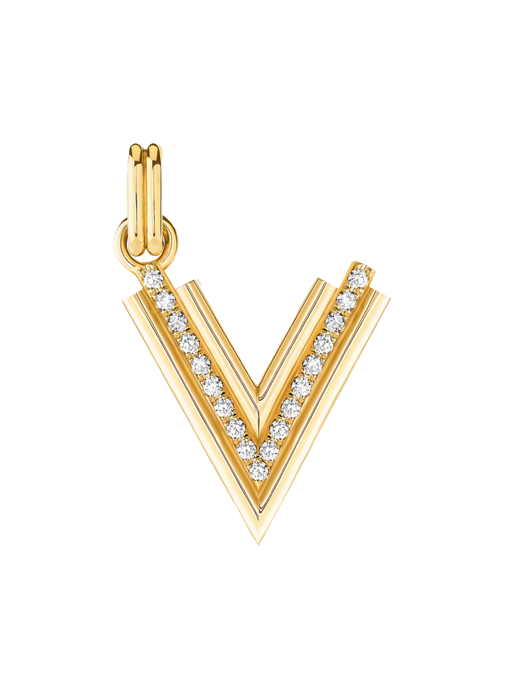 viltier LETTRE ALPHA-EDGE PAVÉE XL V