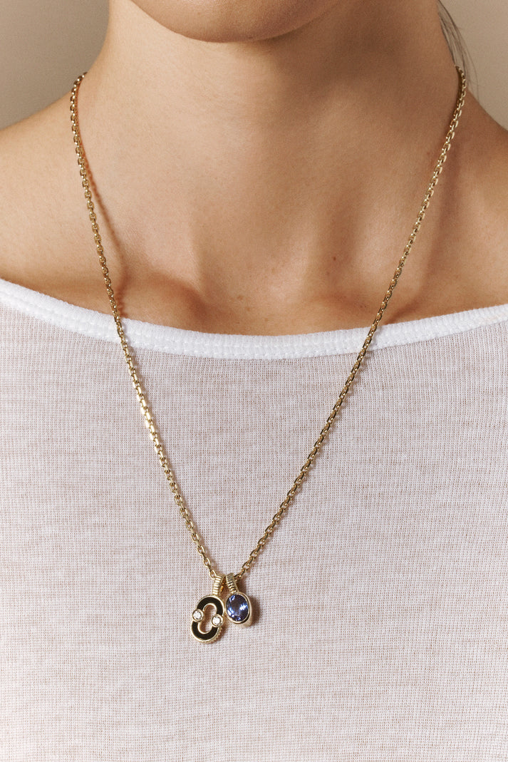 Viltier PENDENTIF MAGNETIC ONYX DIAMANTS