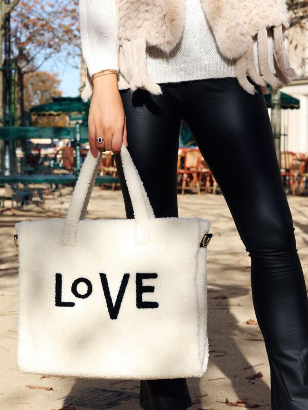 Vimoda Sac Effet Fourrure LOVE