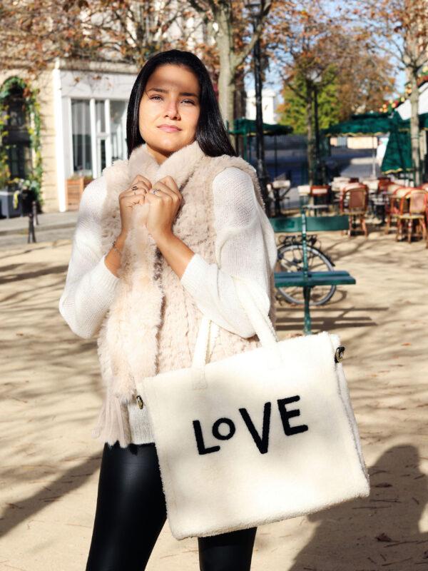 vimoda Sac effet fourrure LOVE