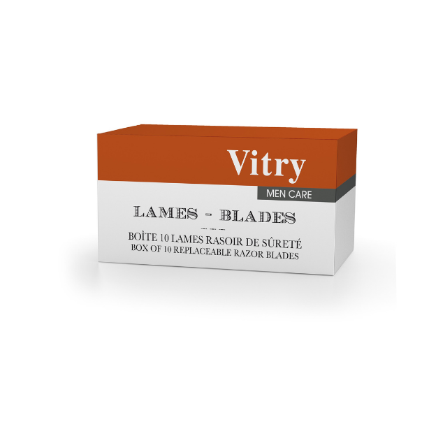 vitry Boîte de 10 lames pour rasoir de sûreté Papillon