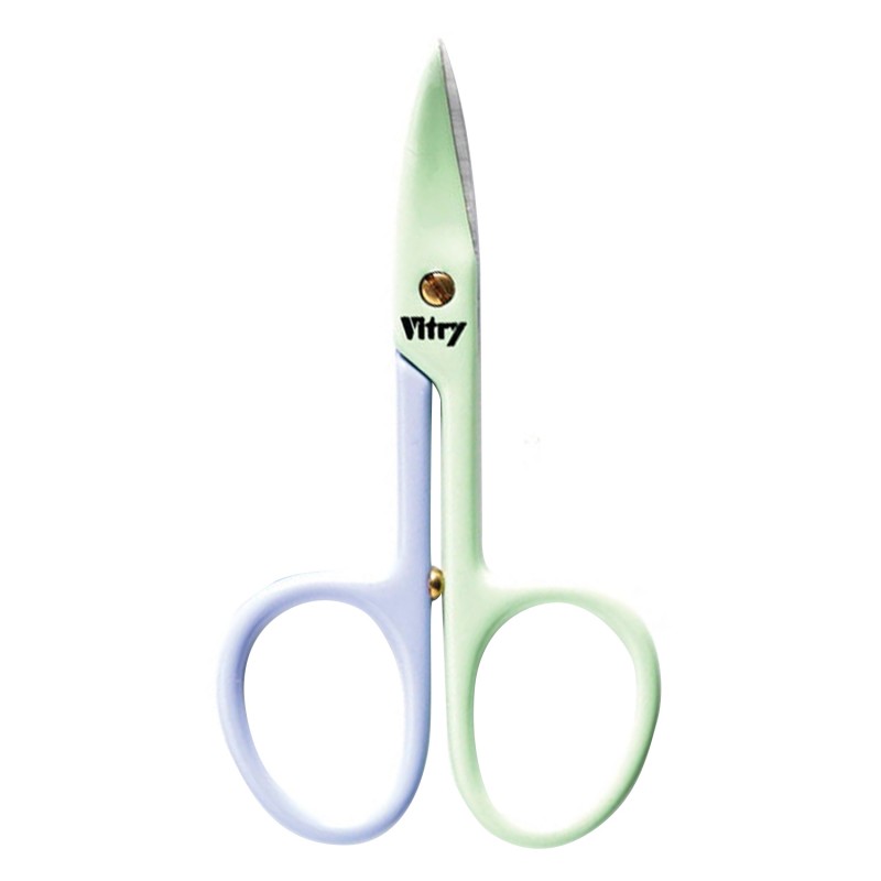 Vitry Ciseaux à Ongles Lames Courbes Bicolores