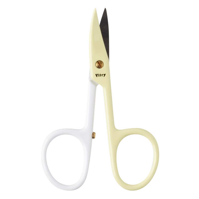 Vitry Ciseaux à Ongles Lames Courbes Bicolores