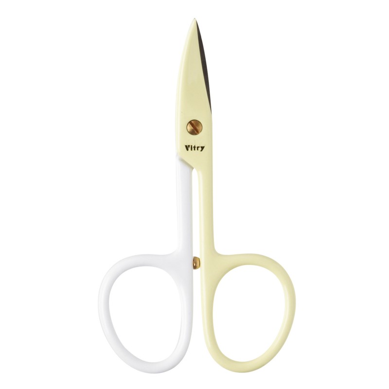 vitry Ciseaux à ongles lames courbes bicolores