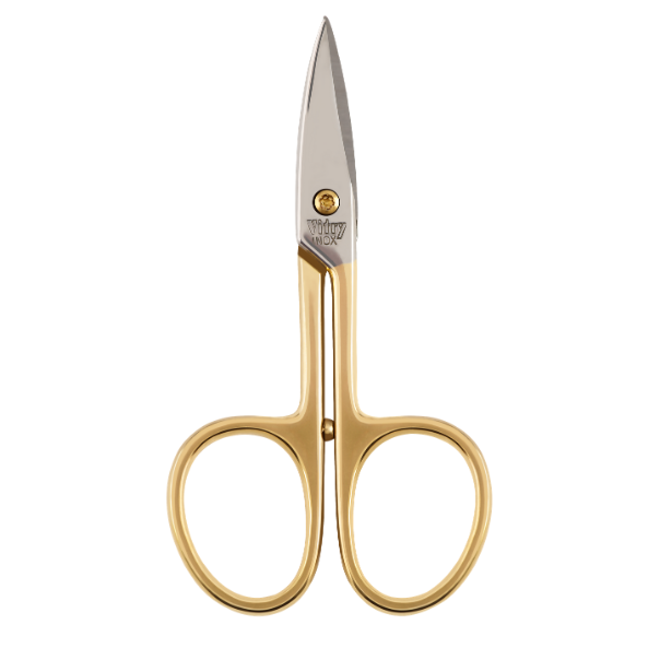 vitry Ciseaux à ongles lames courbes inox doré