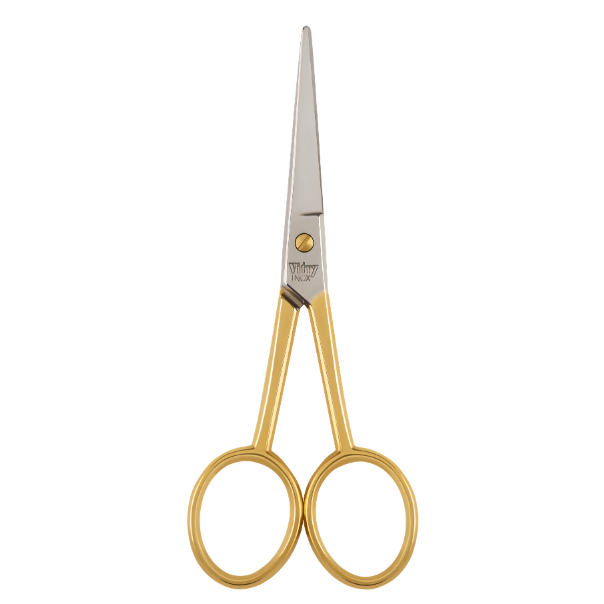 vitry Ciseaux moustache inox doré