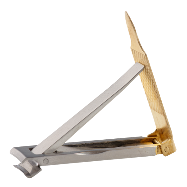 Vitry Coupe-ongles Manucure Extra-plat Inox Doré