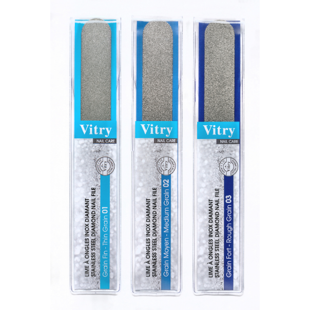 Vitry Lime à Ongles Inox Diamant
