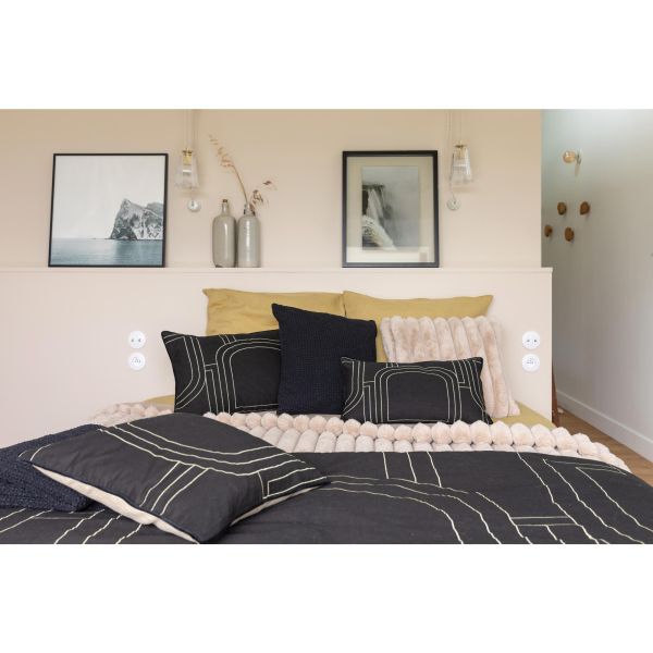 Vivaraise Chemin De Lit Jaden Caviar 90 X 240 Chambre