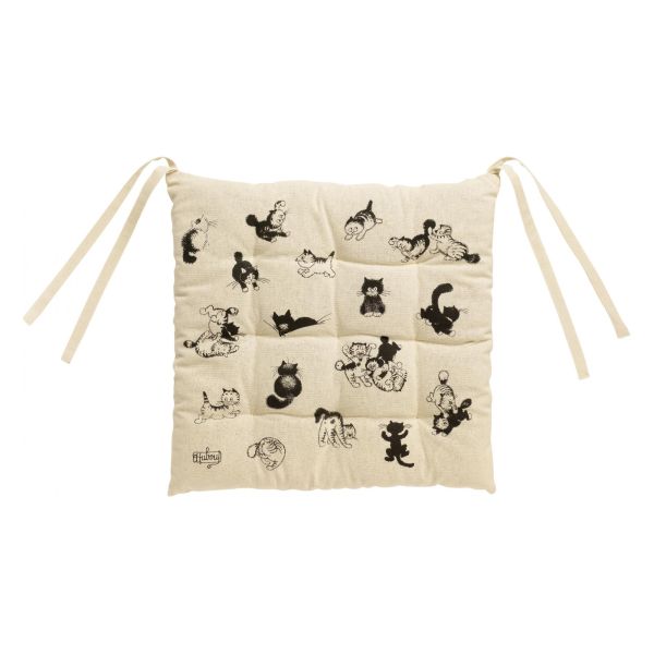 Vivaraise Galette de chaise 9 points Dubout Beige 40 x 40 x 3 cm Déco