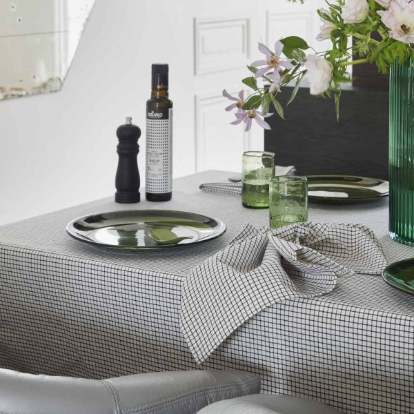 Vivaraise Lot De 2 Serviettes De Table Gustave Caviar 40 X 40 Table
