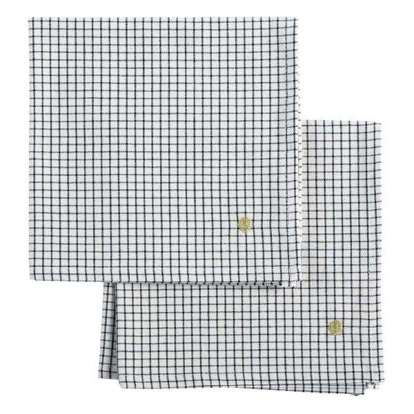 Vivaraise Lot de 2 serviettes de table Gustave Caviar 40 x 40 Table