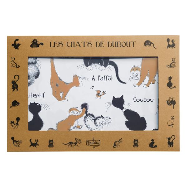 Vivaraise Lot de 2 sets de table Dubout Attitudes Noir/roux 30 x 45 Table