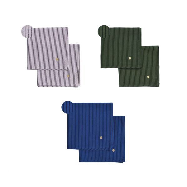 Vivaraise Lot de 2 sets de table Léonie Éco-responsable