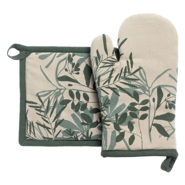 Vivaraise Lot gant de cuisine/manique Majda Multico 18 x 28 Cuisine