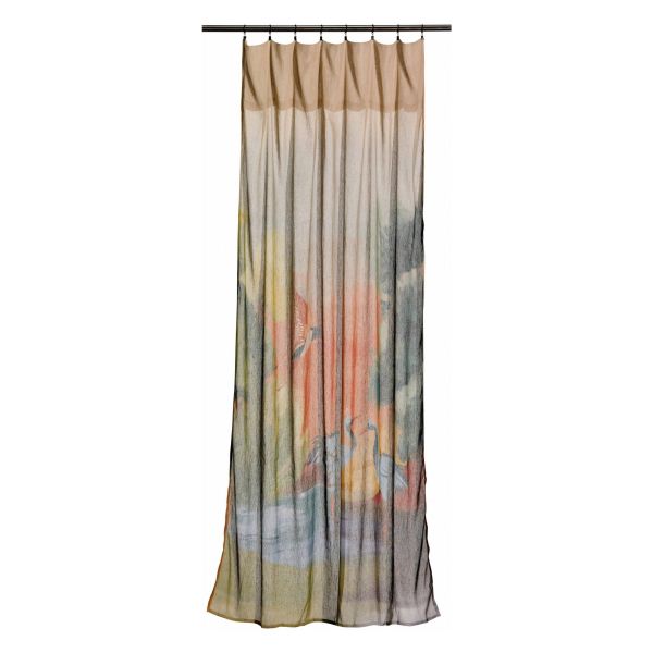 Vivaraise Paire De Rideaux Voile Zeff Lola Multico 140 X 280 Déco