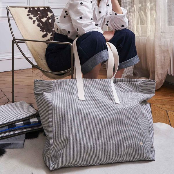 Vivaraise Sac Cabas Finette Caviar 38 X 46 X 18 Déco