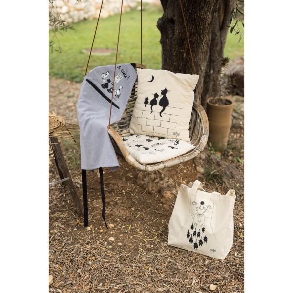 Vivaraise Sac Shopping Dubout À Table Ecru 40 X 36 X 16 Accessoires