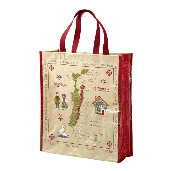Vivaraise Sac shopping Route des vins Ficelle 40 x 35 x 14 Accessoires