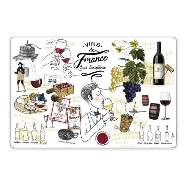 Vivaraise Set de table Cru d'excellence Assortis 30 x 45 Fabriqué en France