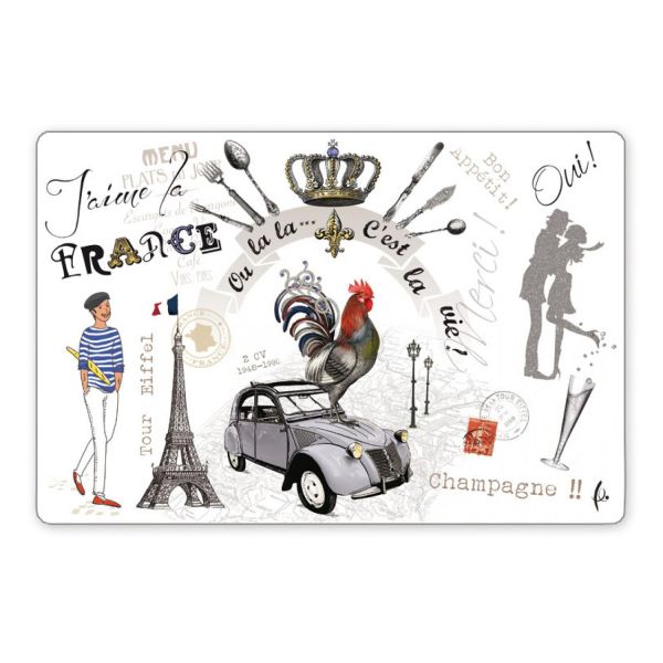 Vivaraise Set de table France Panorama Assortis 30 X 45 Fabriqué en France