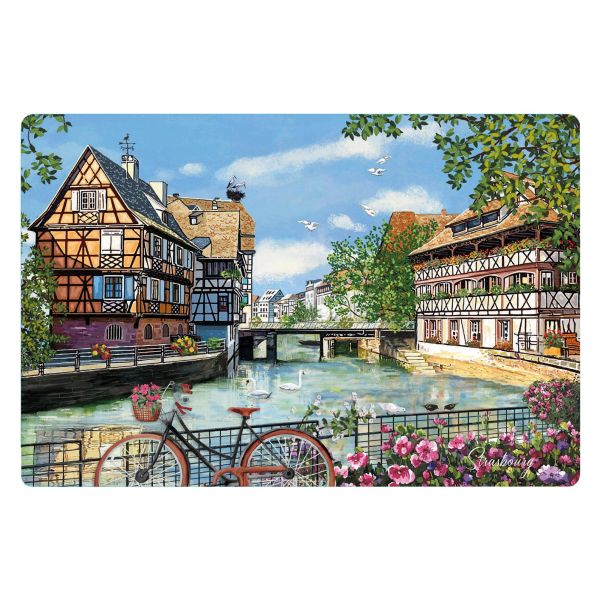 Vivaraise Set de table Petite France Assortis 30 x 45 Fabriqué en France