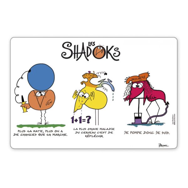 Vivaraise Set De Table Shadoks 3 Devises 30 X 45 Table