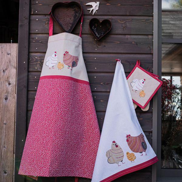 Vivaraise Tablier De Cuisine Fadèle Ficelle 80 X 85 Cuisine