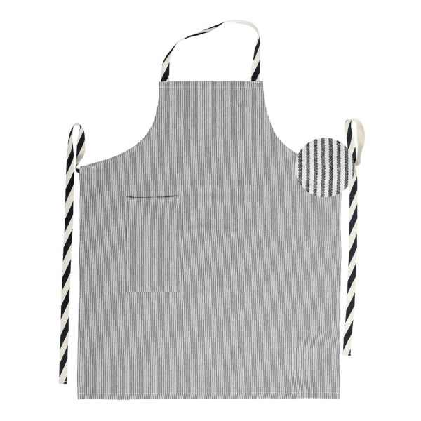 Vivaraise Tablier de cuisine Finette Caviar 90 x 75 Cuisine