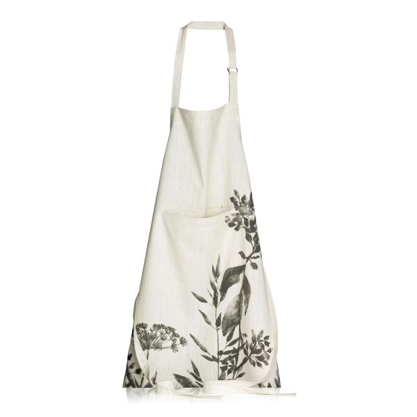 Vivaraise Tablier de cuisine Fleuri Isam Ombre 80 x 85 Cuisine