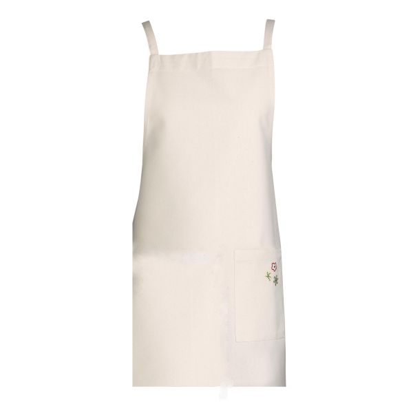 Vivaraise Tablier de cuisine Gardenia recyclé Ecru 110 x 80 Cuisine