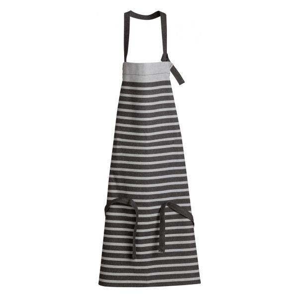 Vivaraise Tablier De Cuisine Recyclé Tilio Noir/gris 72 X 90 Cuisine