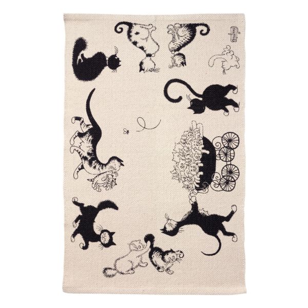 Vivaraise Tapis Dubout Multi Chats Ecru 60 x 90 Cuisine
