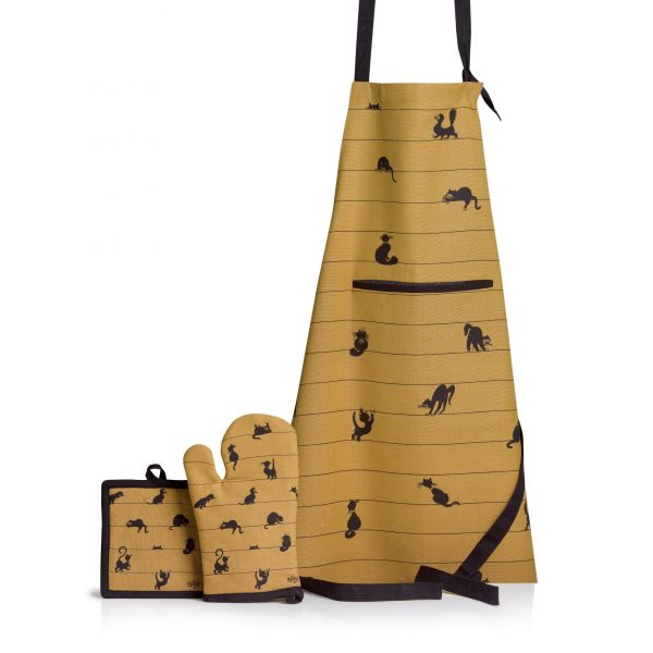 Vivaraise Torchon Dubout Partition De Chats Cannelle 50 X 70 Cuisine