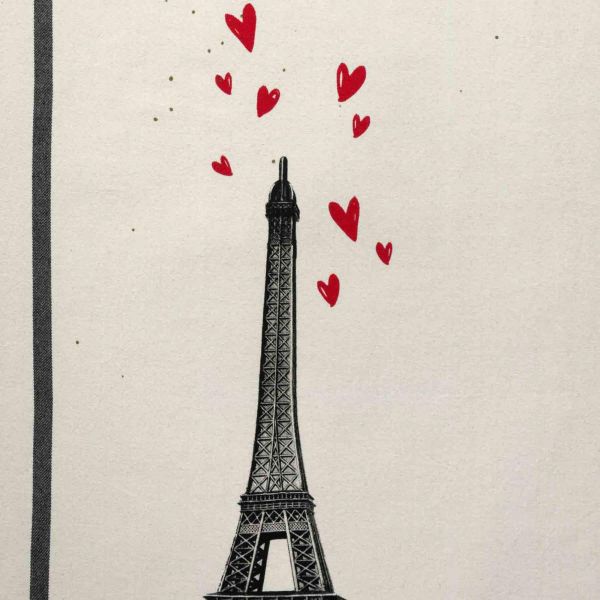 Vivaraise Torchon Eiffel Curs Ecru 70 X 50 Éco-responsable