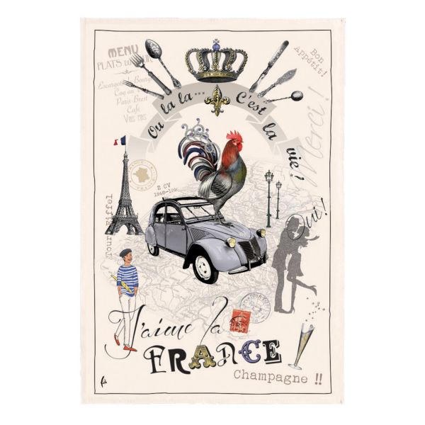 Vivaraise Torchon France Panorama Ecru 48 X 72 Fabriqué en France