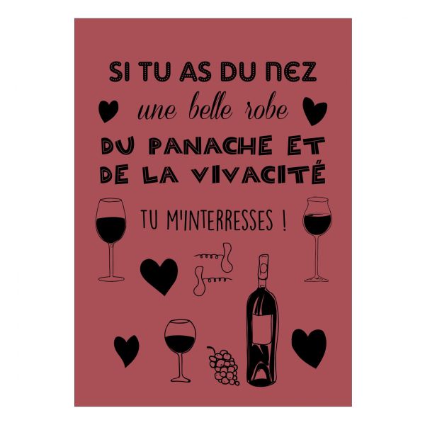 Vivaraise Torchon Le panache et la vivacité 50 X 70 Cuisine