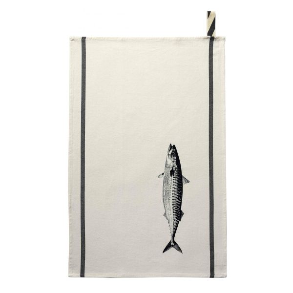 Vivaraise Torchon Maquereau Bright Blue Ecru 70 x 50 Cuisine