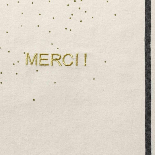 Vivaraise Torchon Merci Or Ecru 70 X 50 Éco-responsable