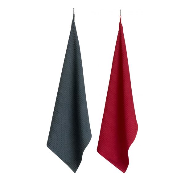 Vivaraise Torchon Nid d'abeille uni Mumba 50 x 70 Cuisine