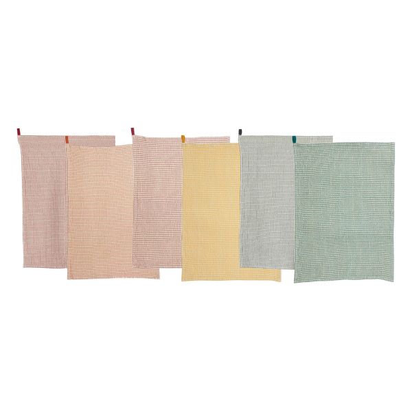 Vivaraise Torchon nid d'abeilles bicolore Mumba 50 x 70 Cuisine